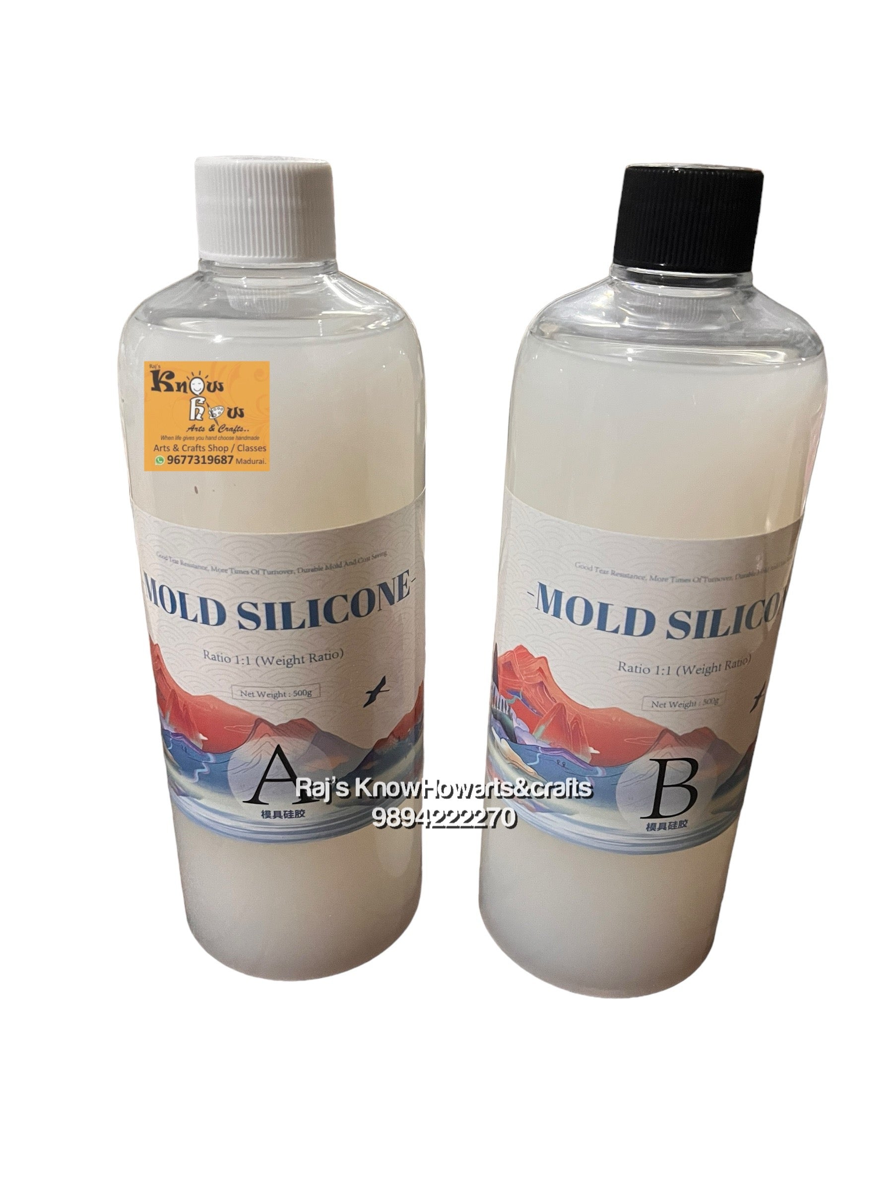 Silicon mold Making kit A & B - 1 litre