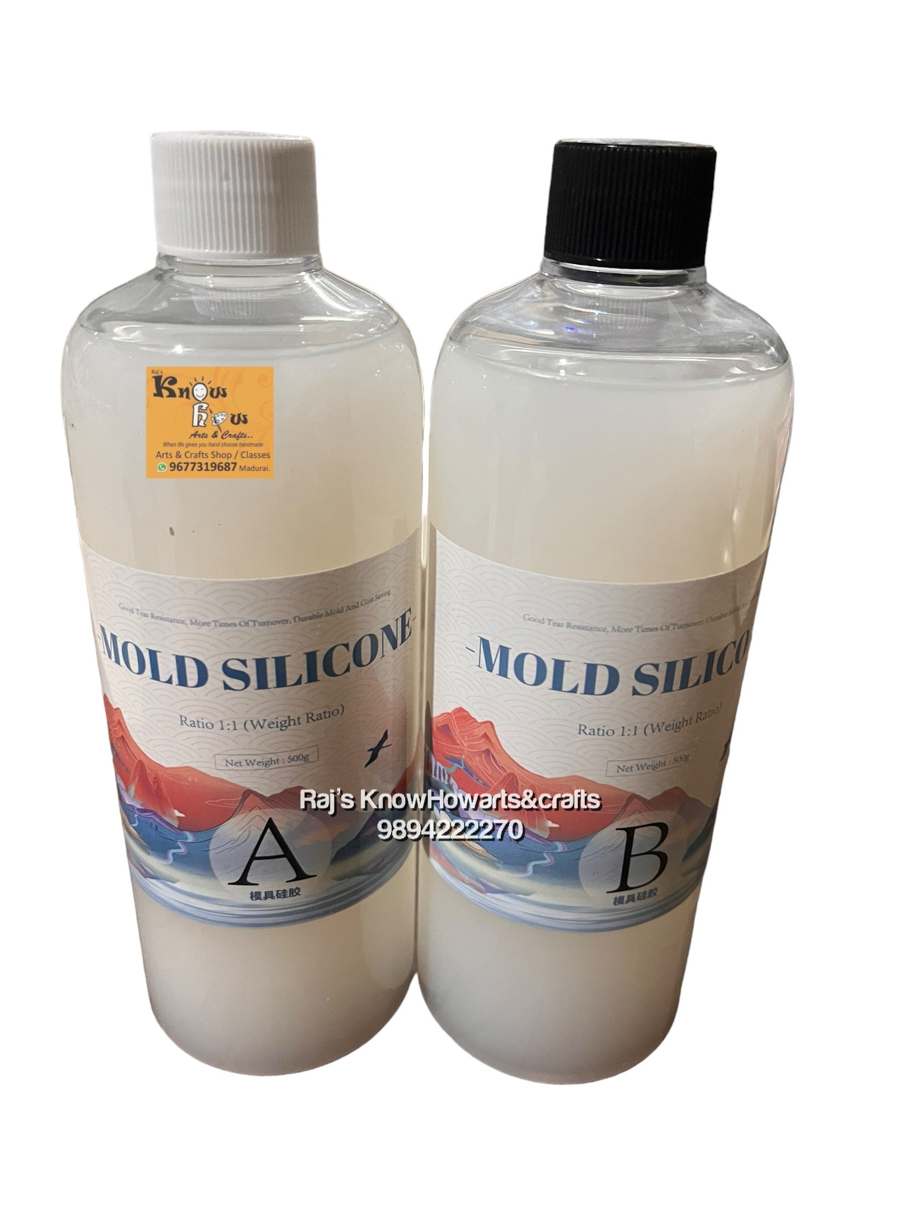 Silicon mold Making kit A & B - 1 litre