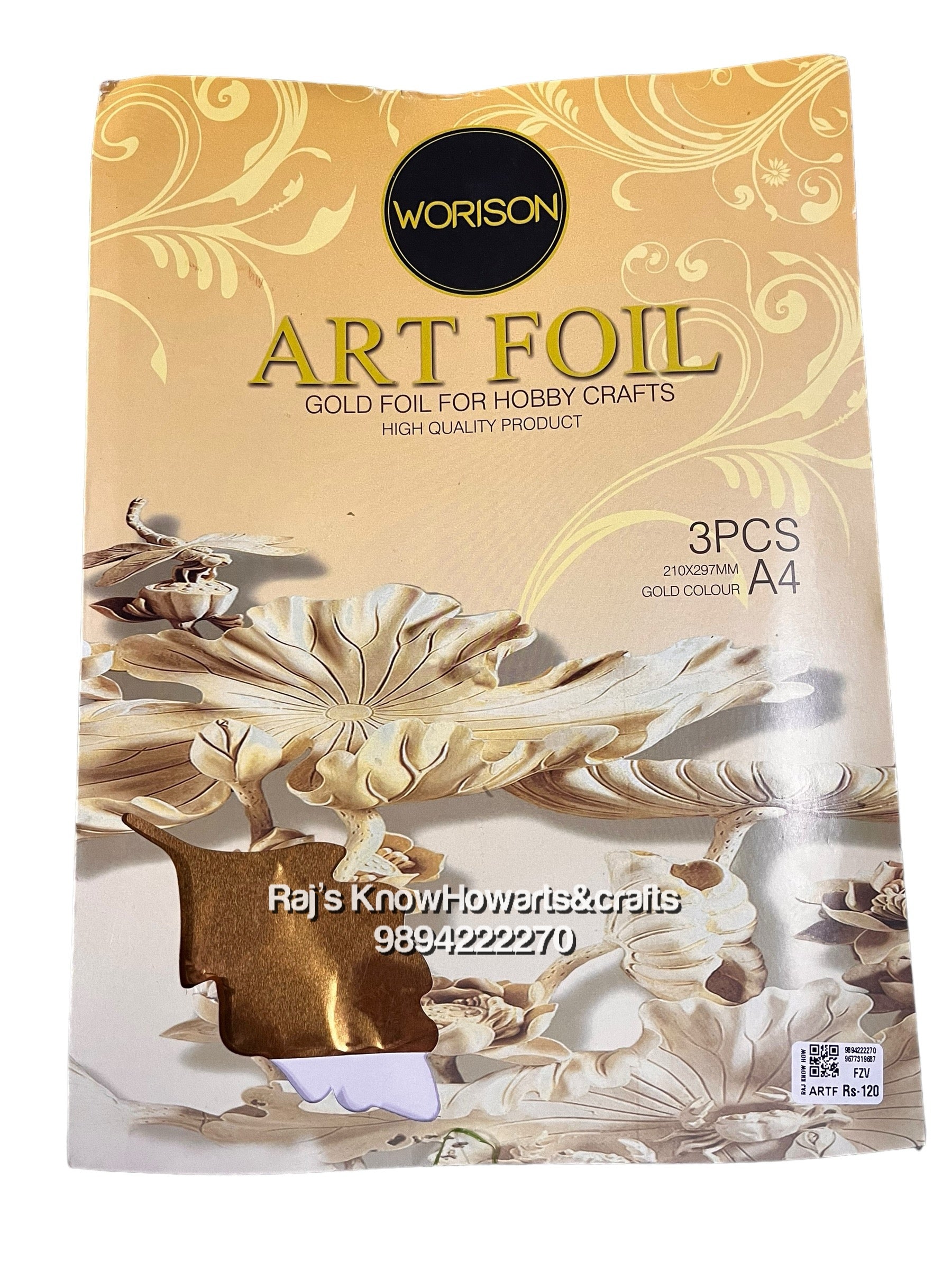 Art foil gold foil for hobby crafts   foam paper A4 sheet paper