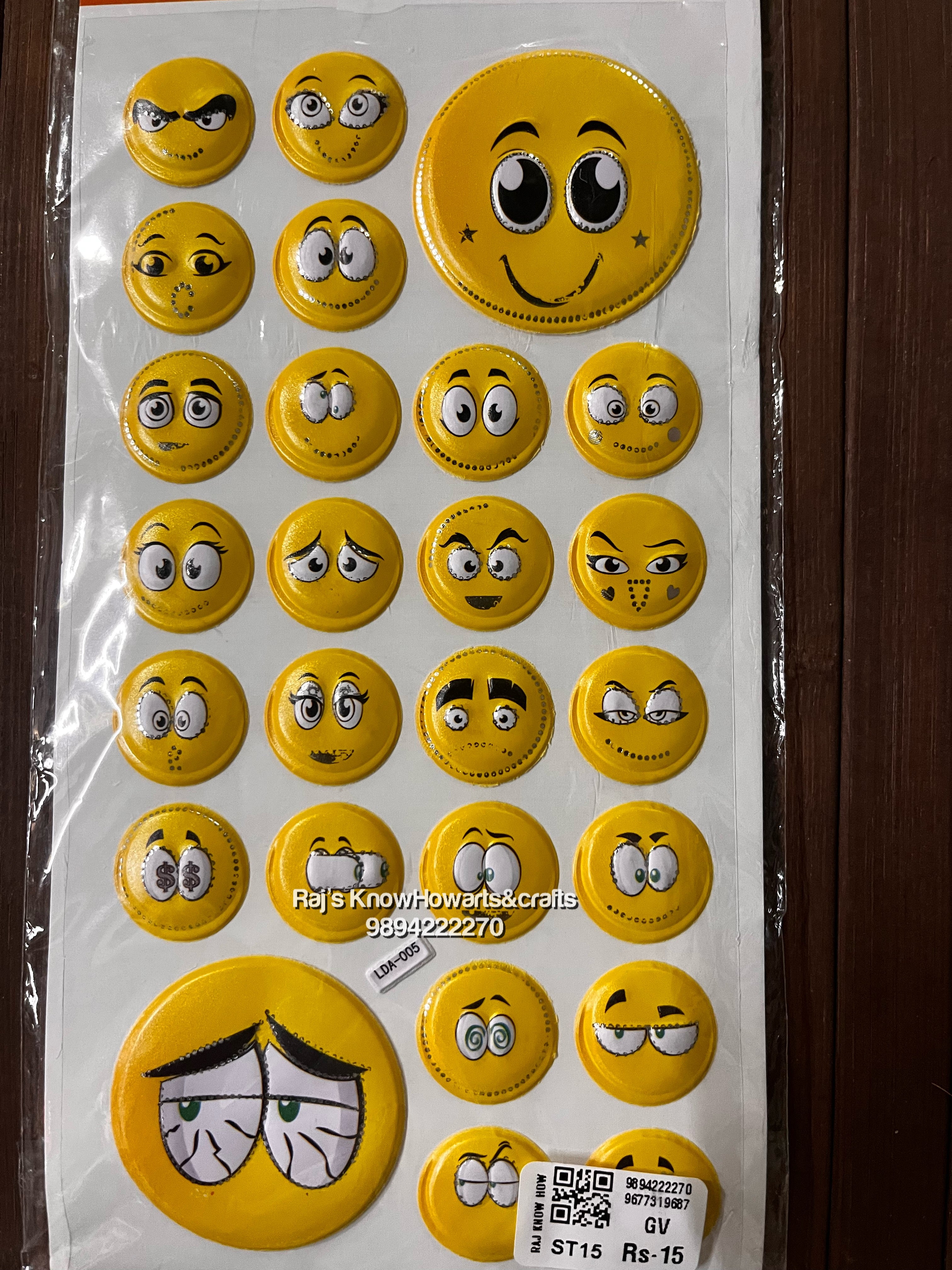 Smile sticker - 2 pack