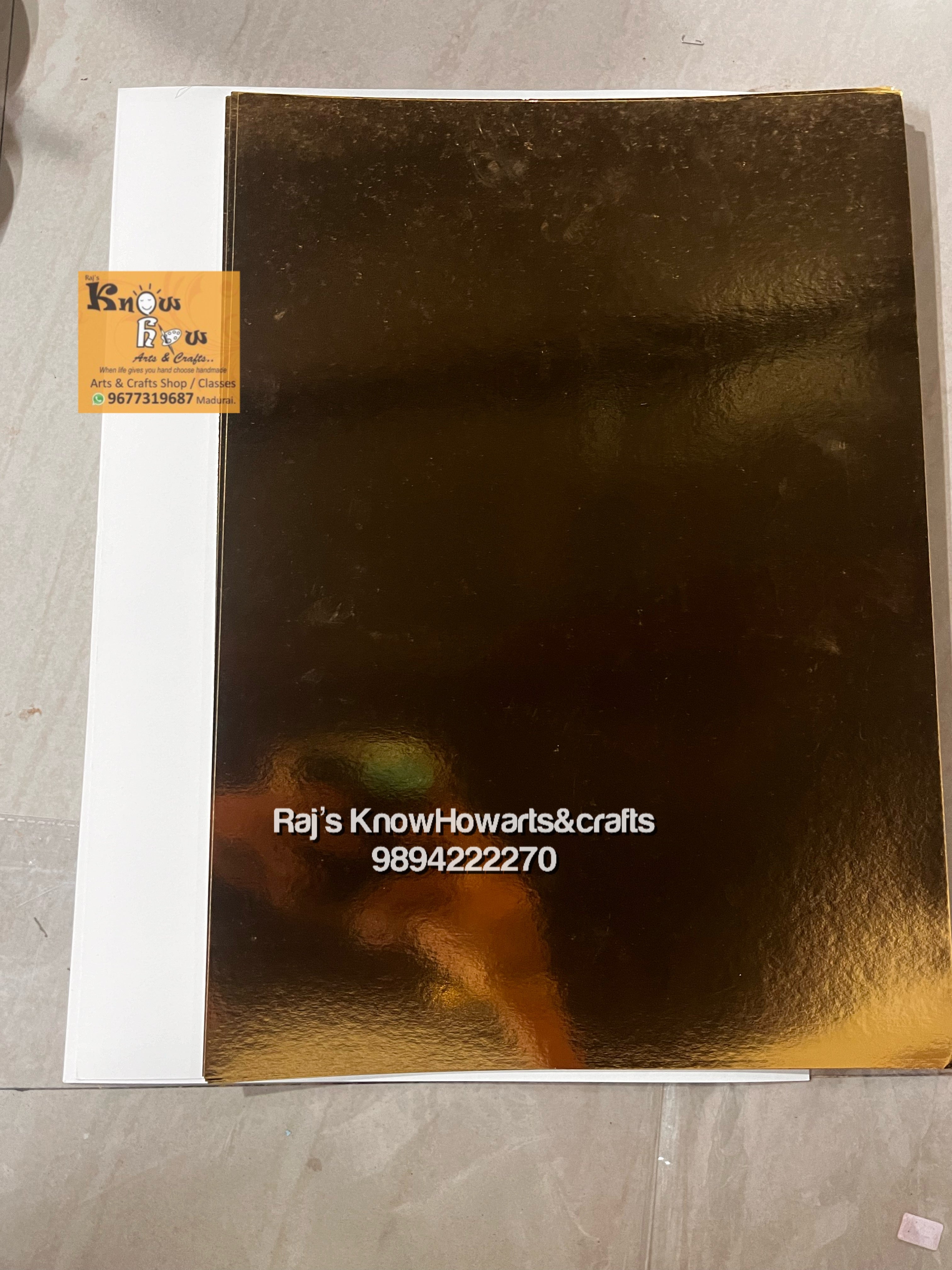 Gold mirror board A/3 10 sheets