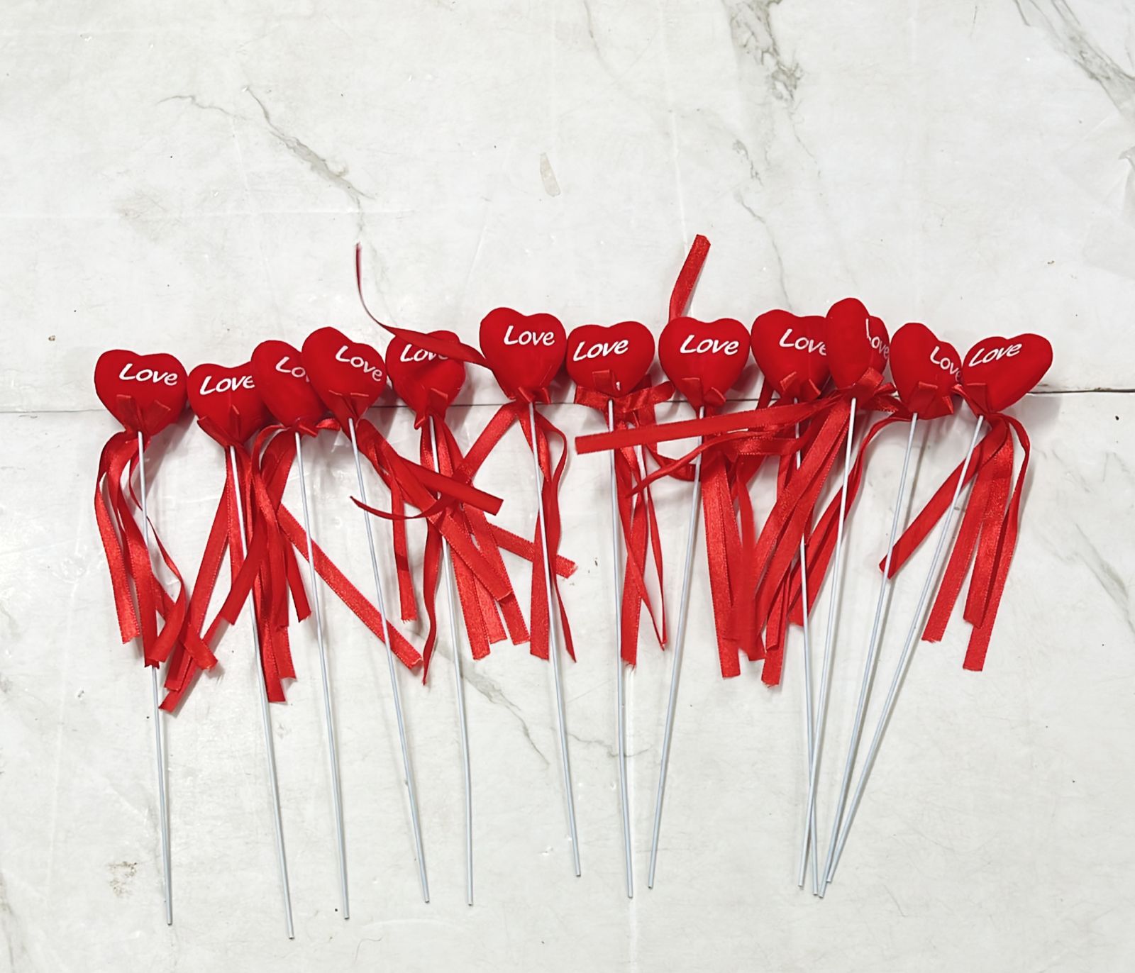 Valentine’s Day heart sticks-12piece pack