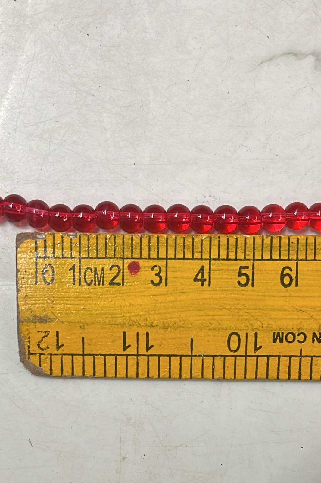 6mm transparent beads Red colours 2 line pack