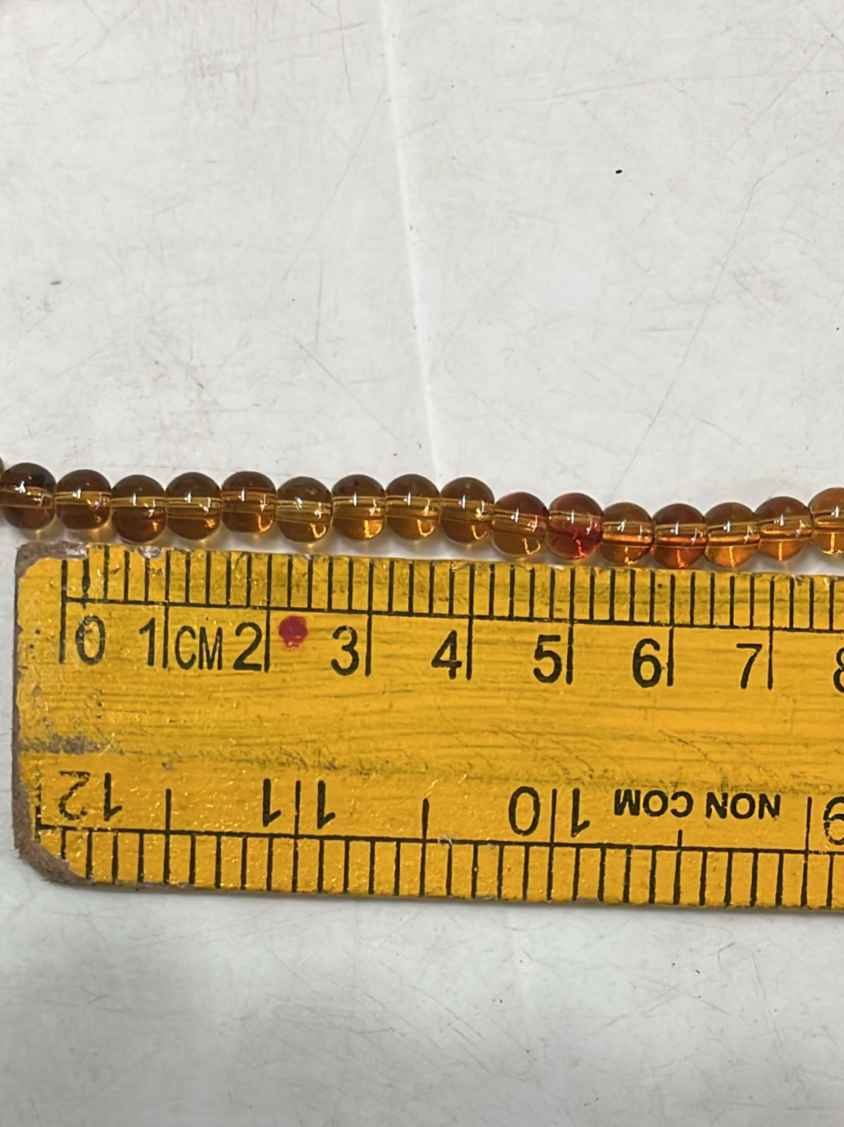 6mm transparent glass beads brown colours 2 line pack