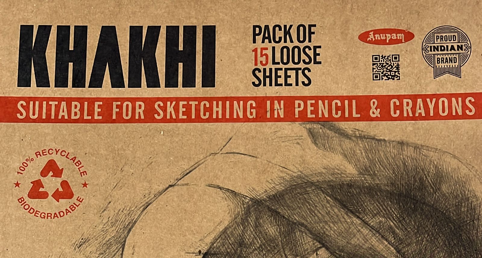 Anupam khakhi Kraft loose sheets 180gsm  (A3&A4)-1pack