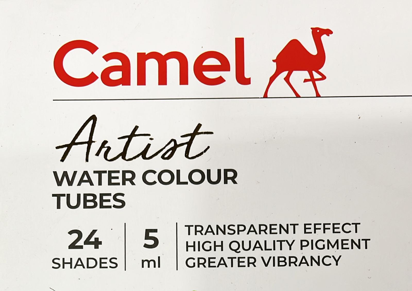 Camel artist water colour tubes 24shades 5ml -1pack /4312