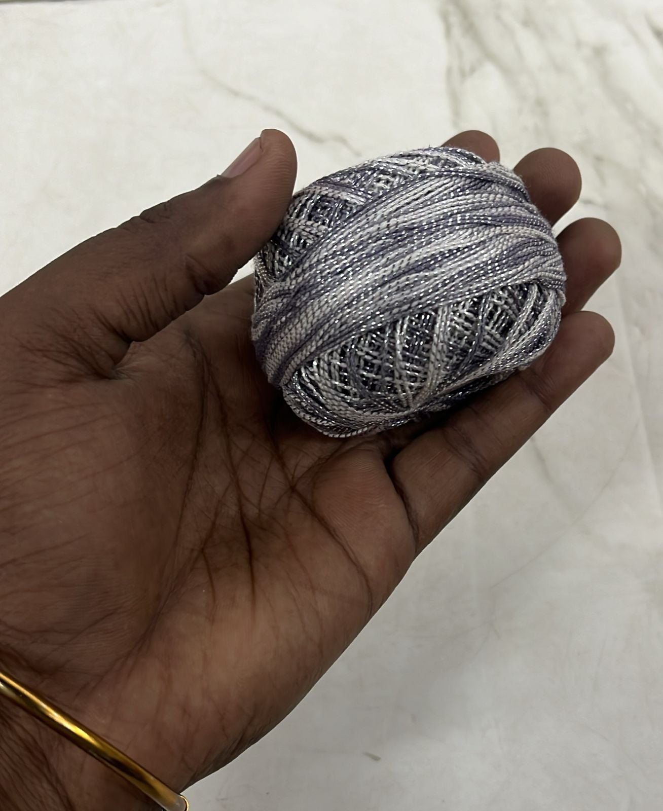 Metallic crochet thread assorted 8colours pack -CTH