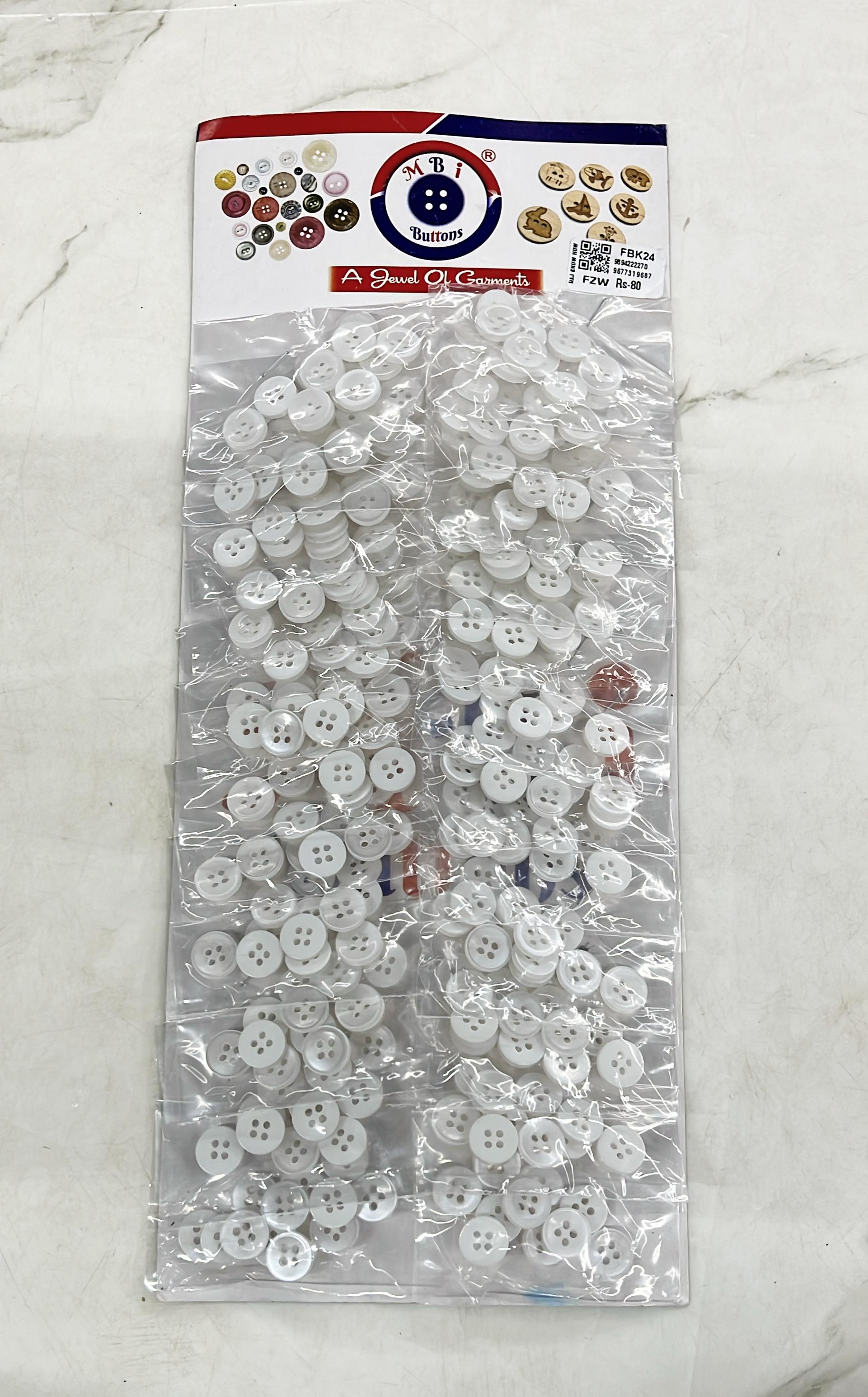 Fancy Plastic button kit 24pkt in pack -FBK24 any 1pack