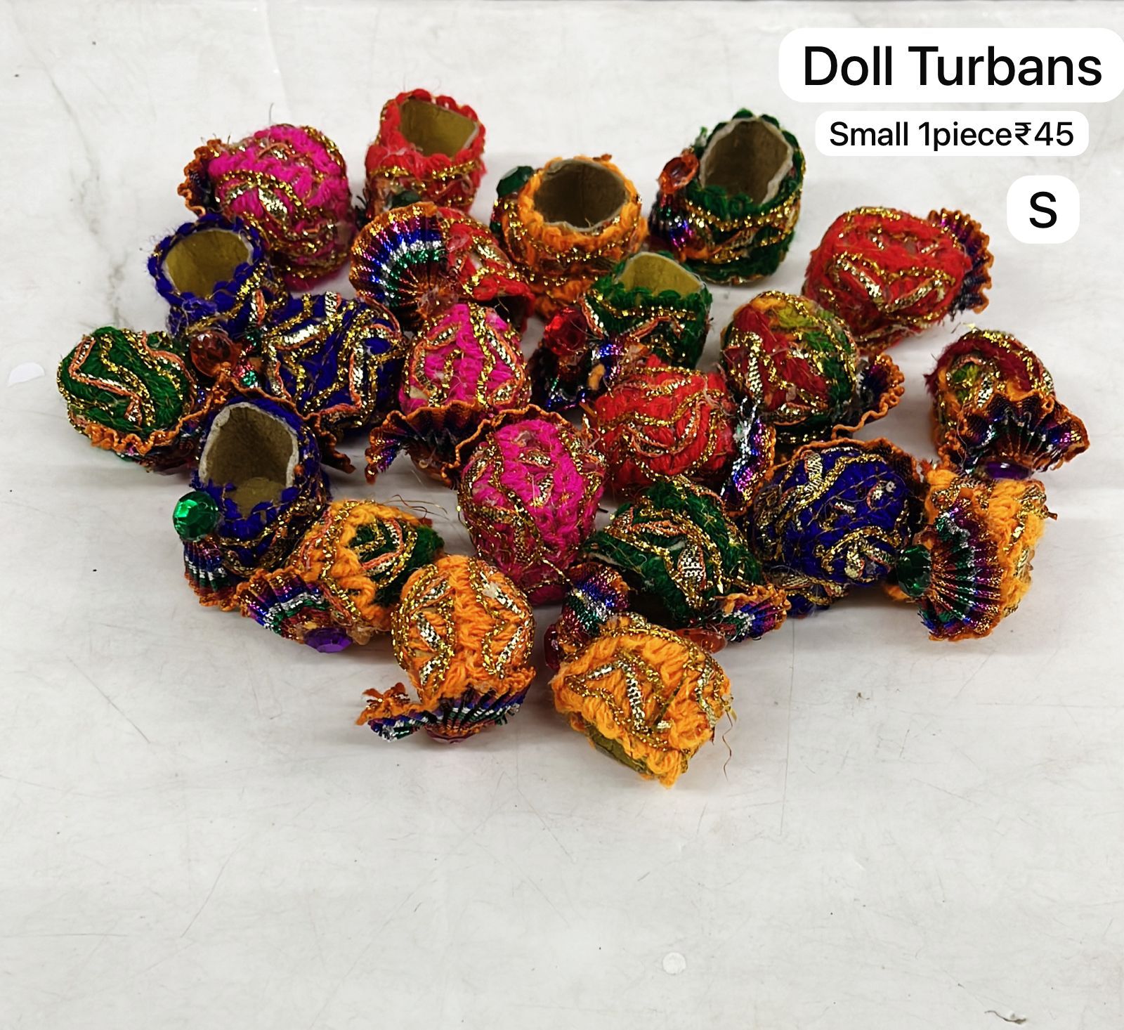 Doll Turbans Assorted 1pack different colours &designs