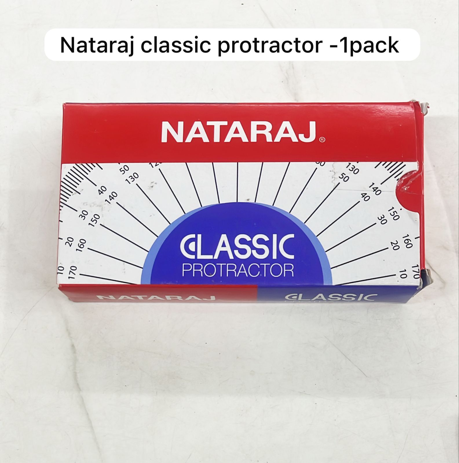 Nataraj classic protractor 10piece -1pack