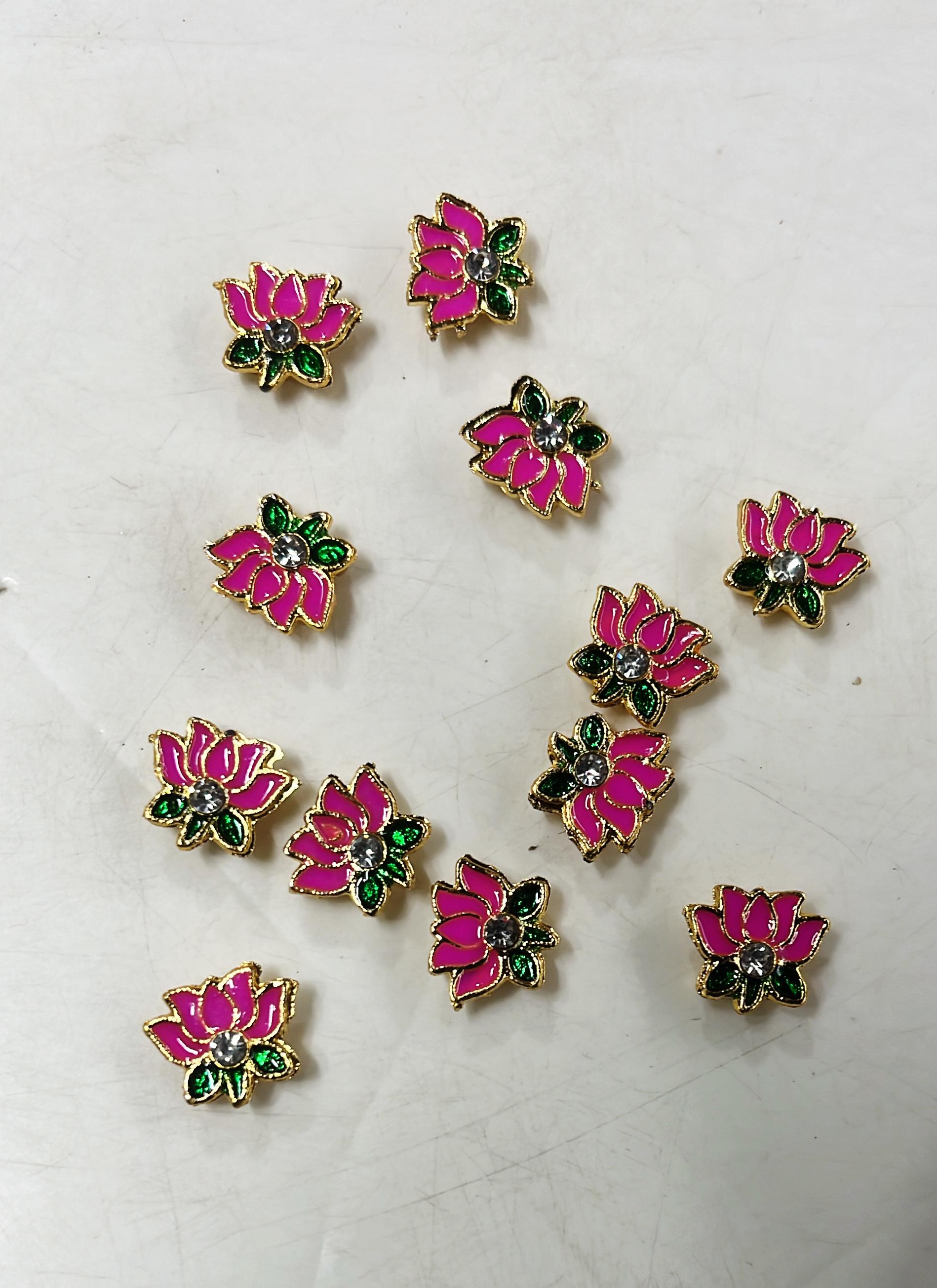 Luminous stone lotus pendant 12piece 1pack /LSTONE