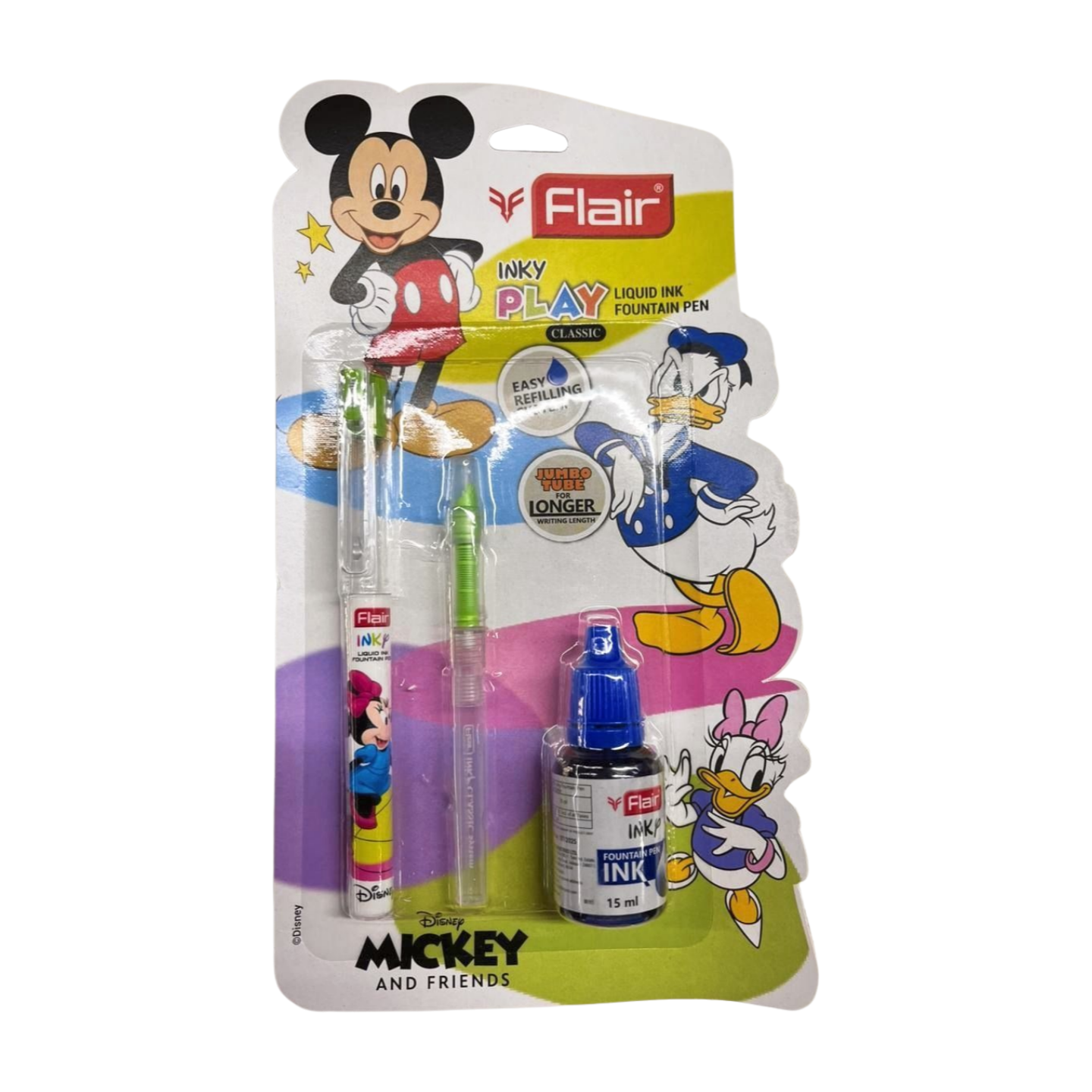 Flair mickey and friends inky jumbo fountain pen -2 sets