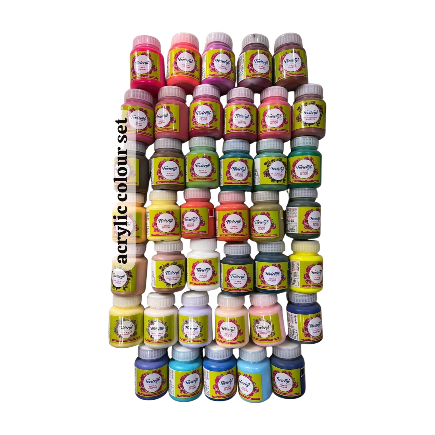 100ml Fevicryl 40 shade acrylic colour set