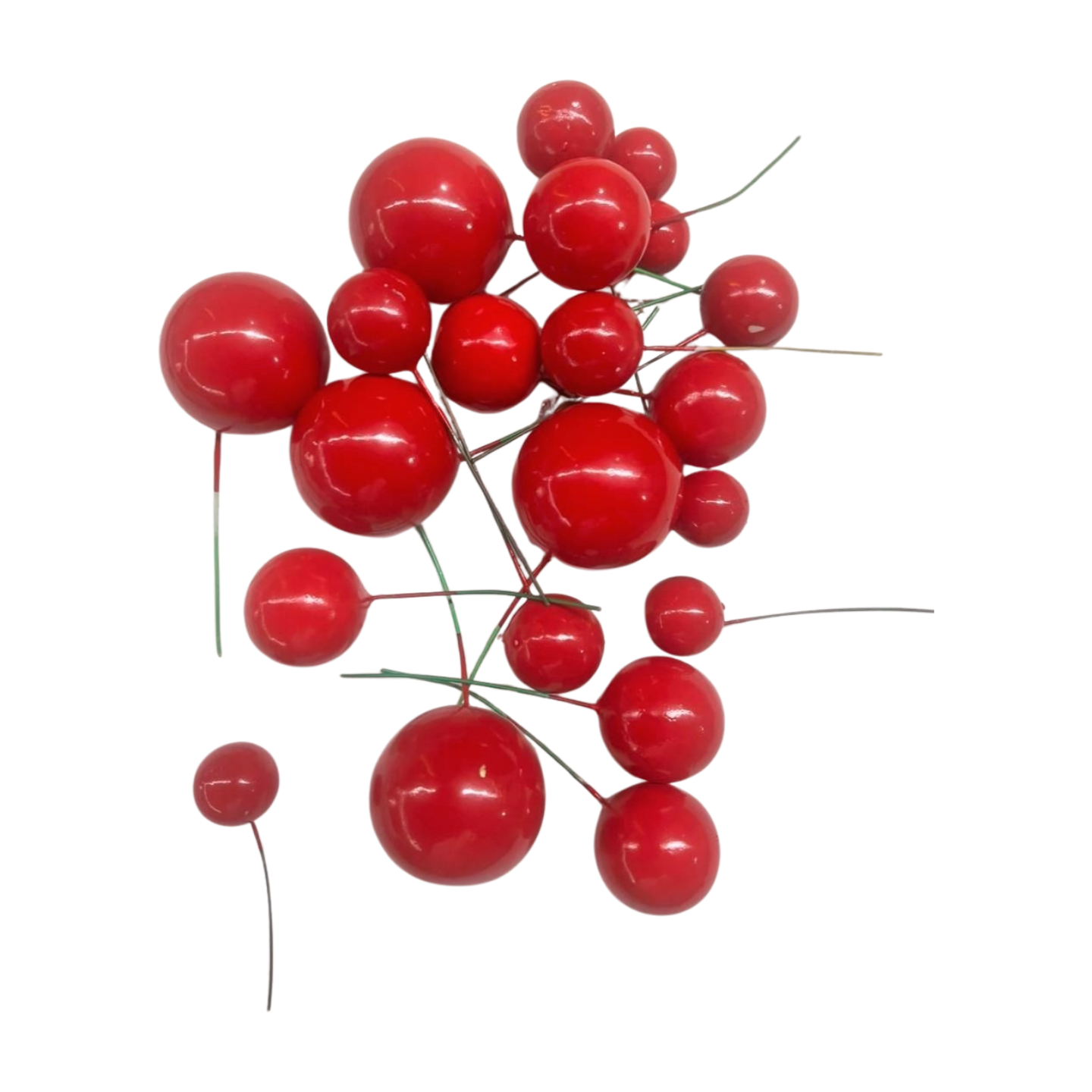 Artificial Berries 20 pc red