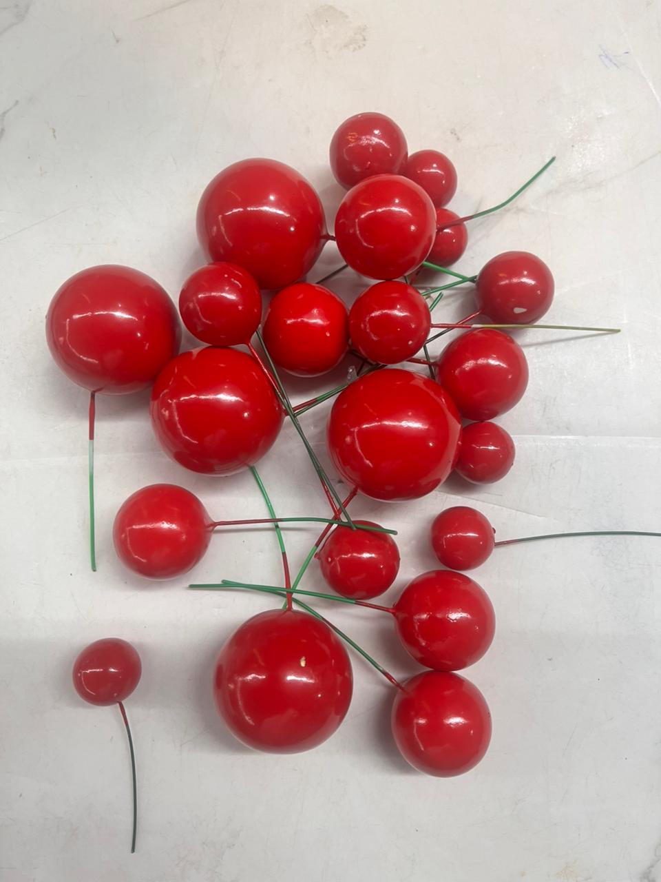 Artificial Berries 20 pc red
