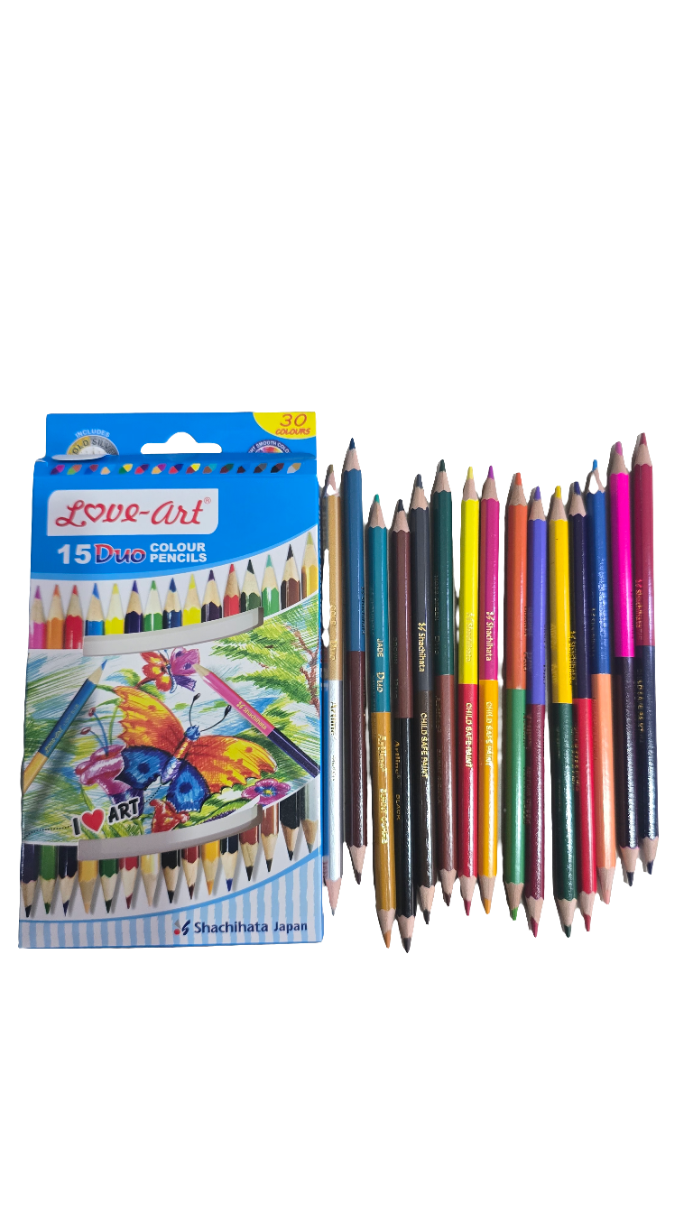 Artline 15 duo color pencil 30 shades -get 10 percent oflff