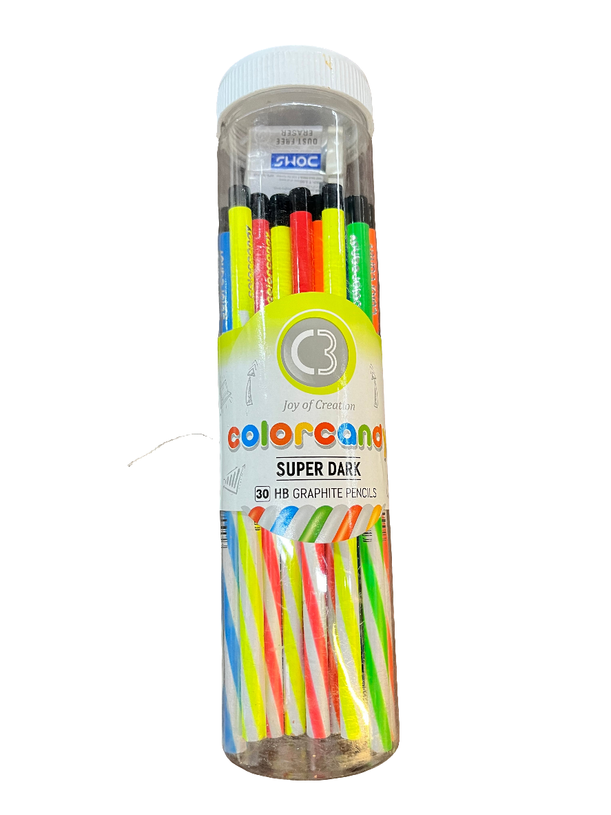 Color candy super dark pencil-50 pencils 2 rubber