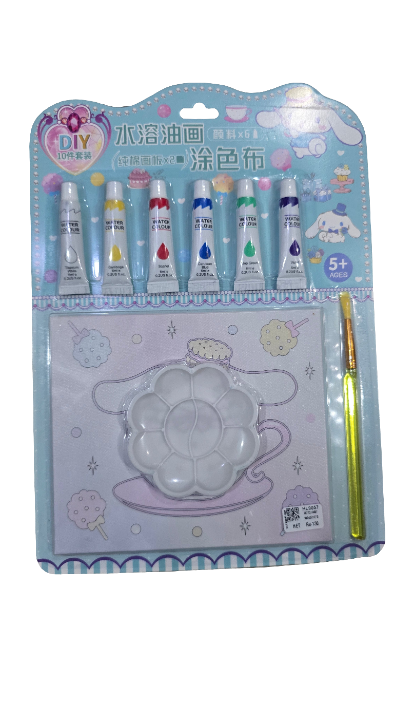 Diy watercolor tube kit  with pallete-assorted design 1