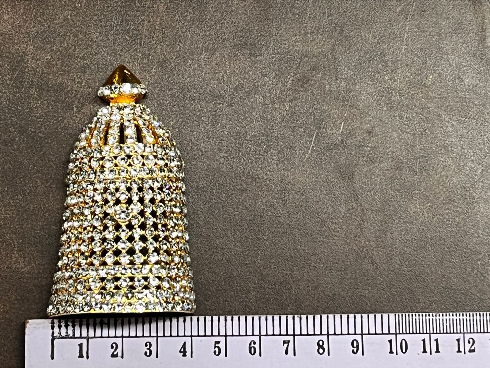 STONE PLATED  MEENAKSHI HALF GREEDAM-SGRDM (i1 PIECEn cm)