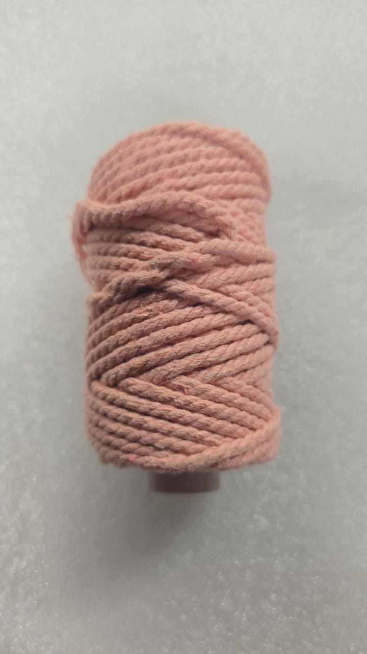 4mm cotton crochet thread BABY PINK
