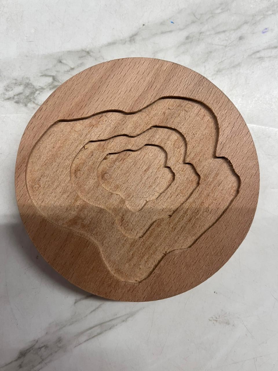 3d Wooden tea coaster-3DWTC (Assorted 2 piece )