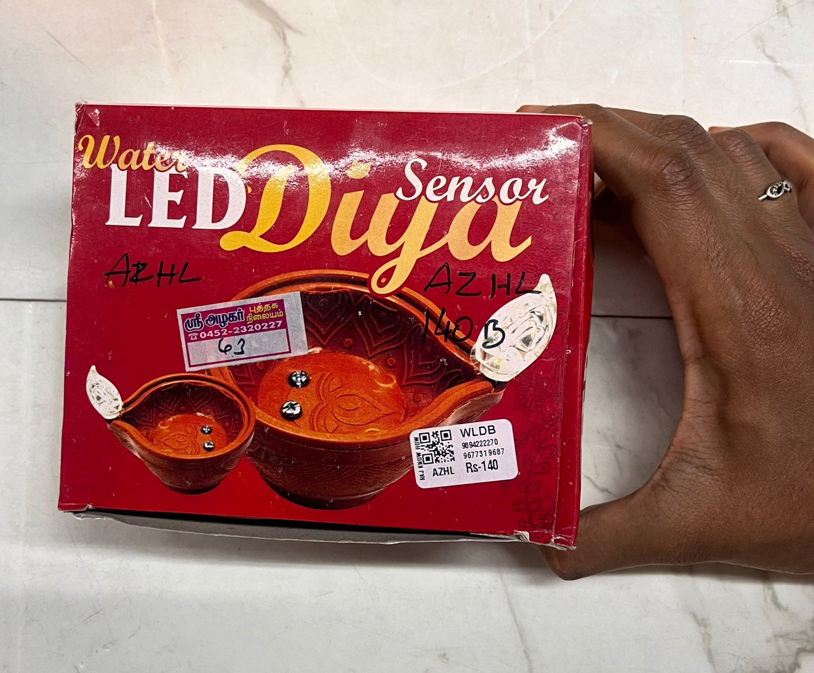 WATER LED SENSOR DIYA BROWN 12 PICES-WLDE