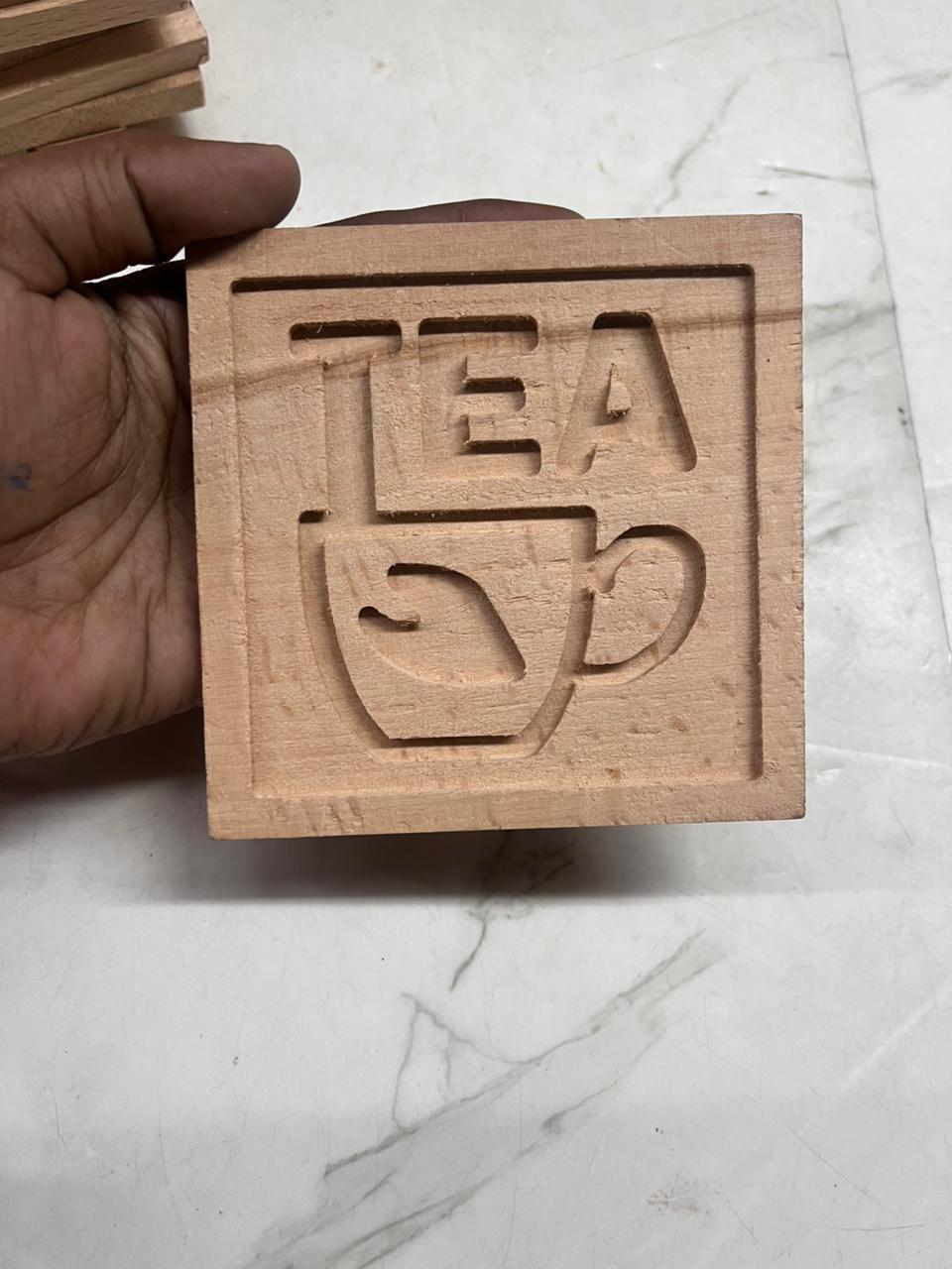 3d Wooden tea coaster-3DWTC (Assorted 2 piece )