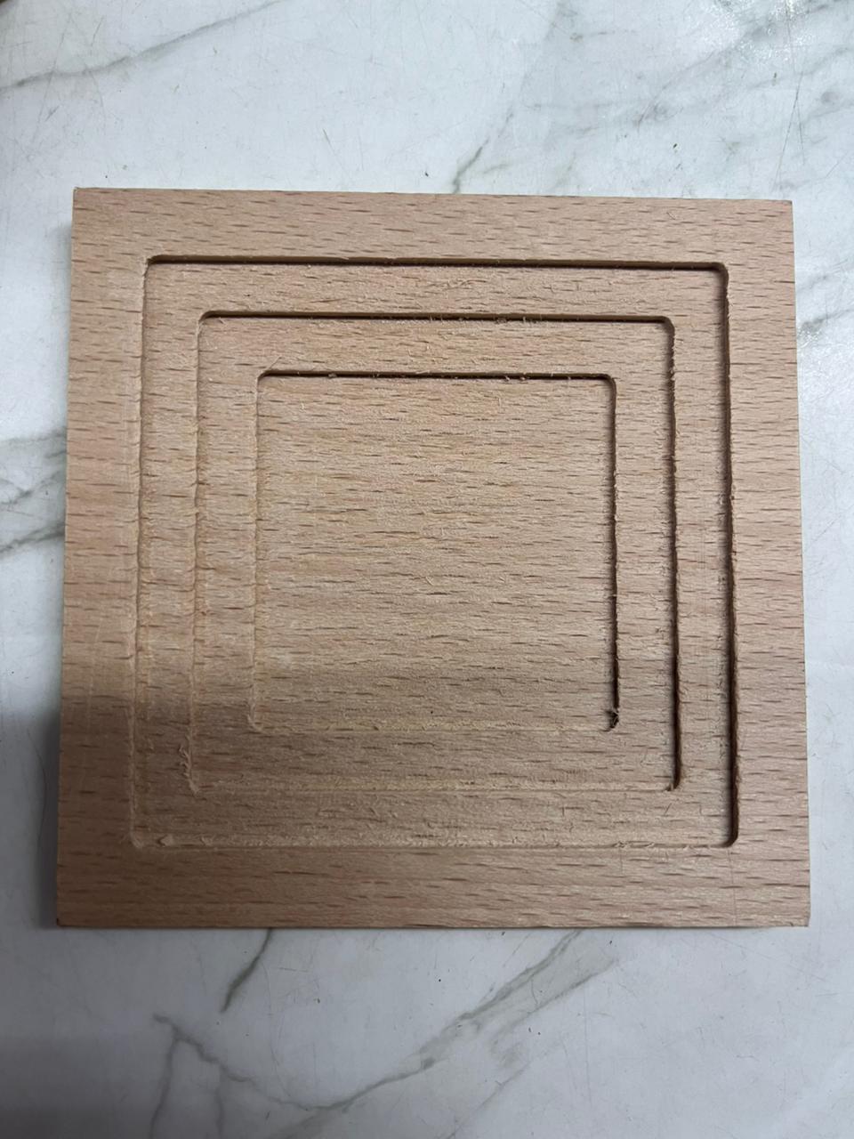 3d Wooden tea coaster-3DWTC (Assorted 2 piece )