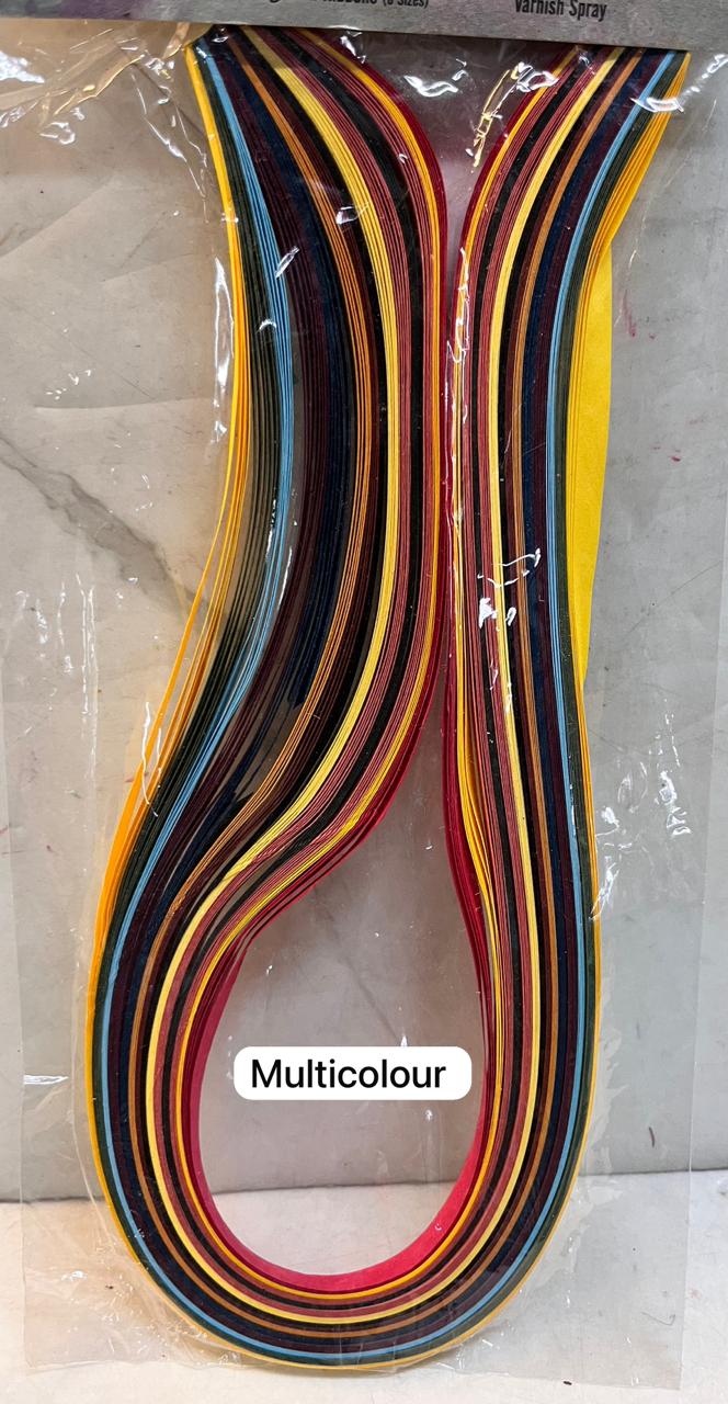 Quilling paper 5mm Multicolour 1 piece-QP5M – KnowHowArtCraft