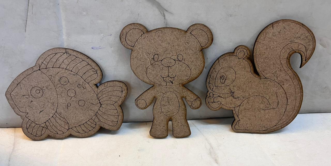 Premarked Mdf cutout 3.5 inch 3piece - PMC 35 – KnowHowArtCraft