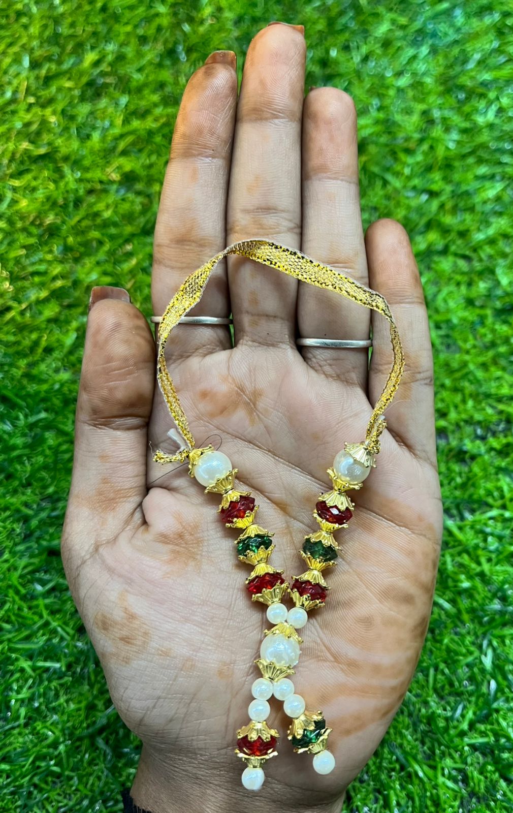 MINI MUTHU /RUDHRAKSH MAALAI -MMRM 1pair (4piece)