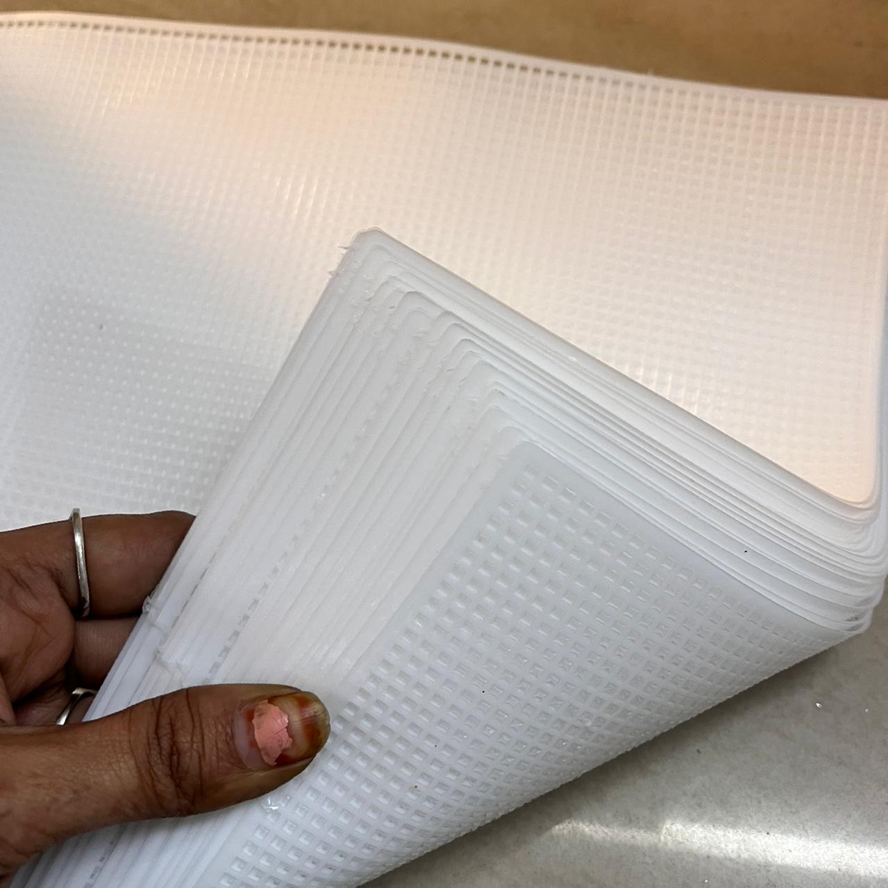 Plastic mat White for stitch craft- PCMT 25 piece in a pack ...