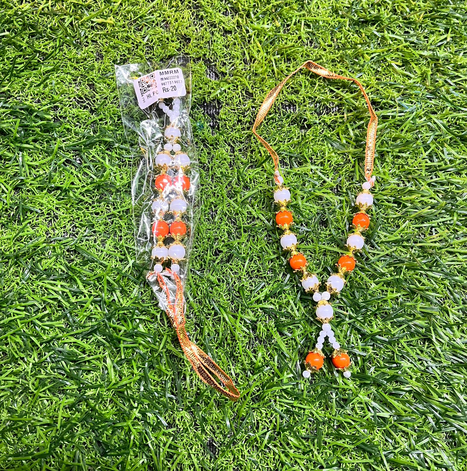 MINI MUTHU /RUDHRAKSH MAALAI -MMRM 1pair (4piece)