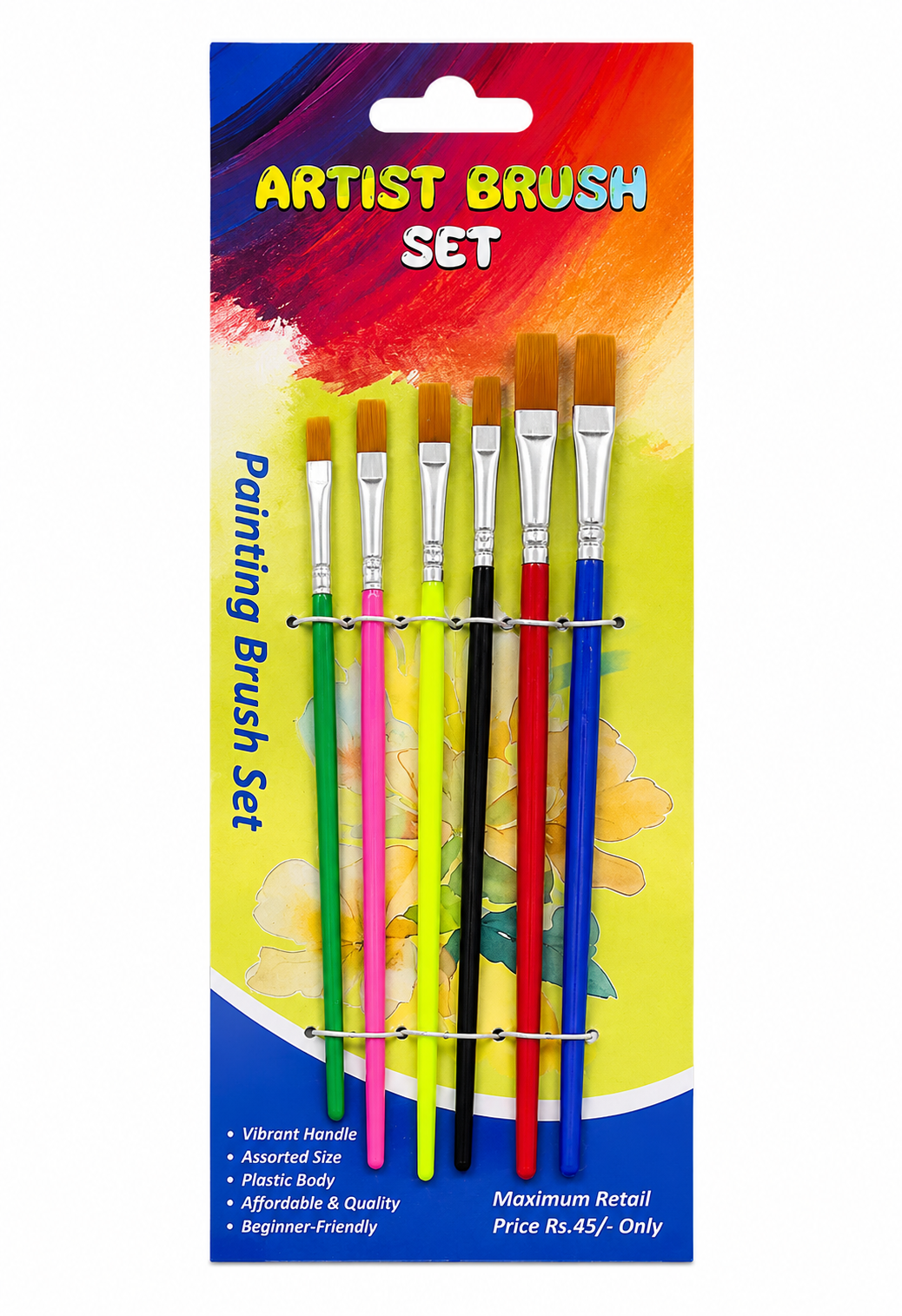 Local flat kids Brush 5 in 1 Set Flat (ABFL)1 pack – KnowHowArtCraft