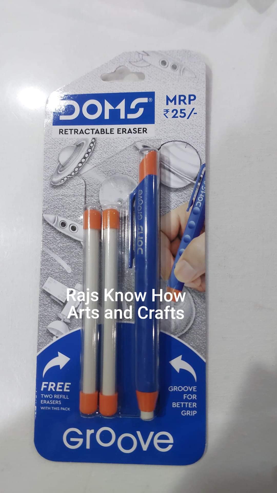 Doms retractable eraser -2piece set – KnowHowArtCraft