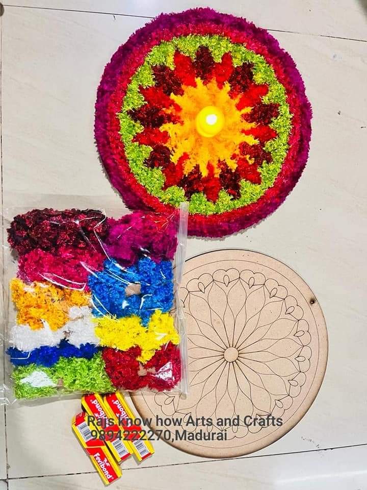Instant Rangoli do it yourself kit KnowHowArtCraft