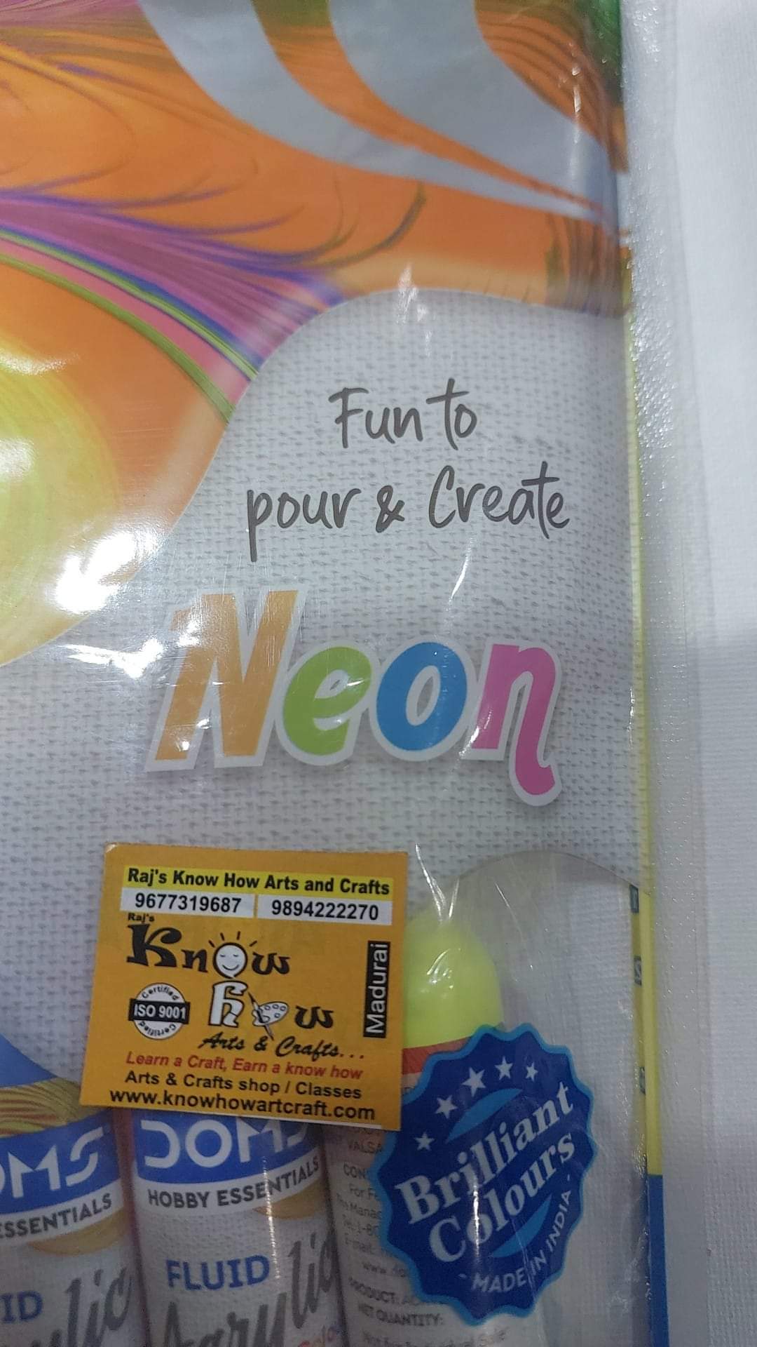 Neon fluid acrylic kit