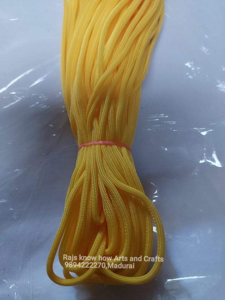 Lemon Yellow 6mm macrame thread