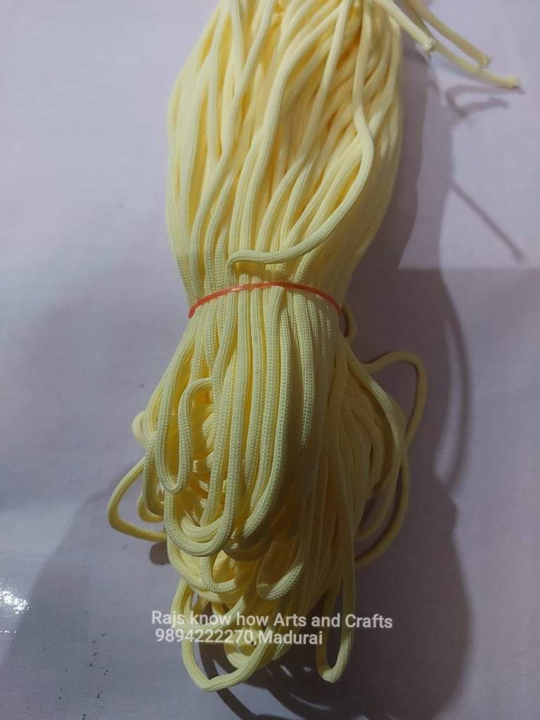 Pale yellow 6mm macrame thread – KnowHowArtCraft