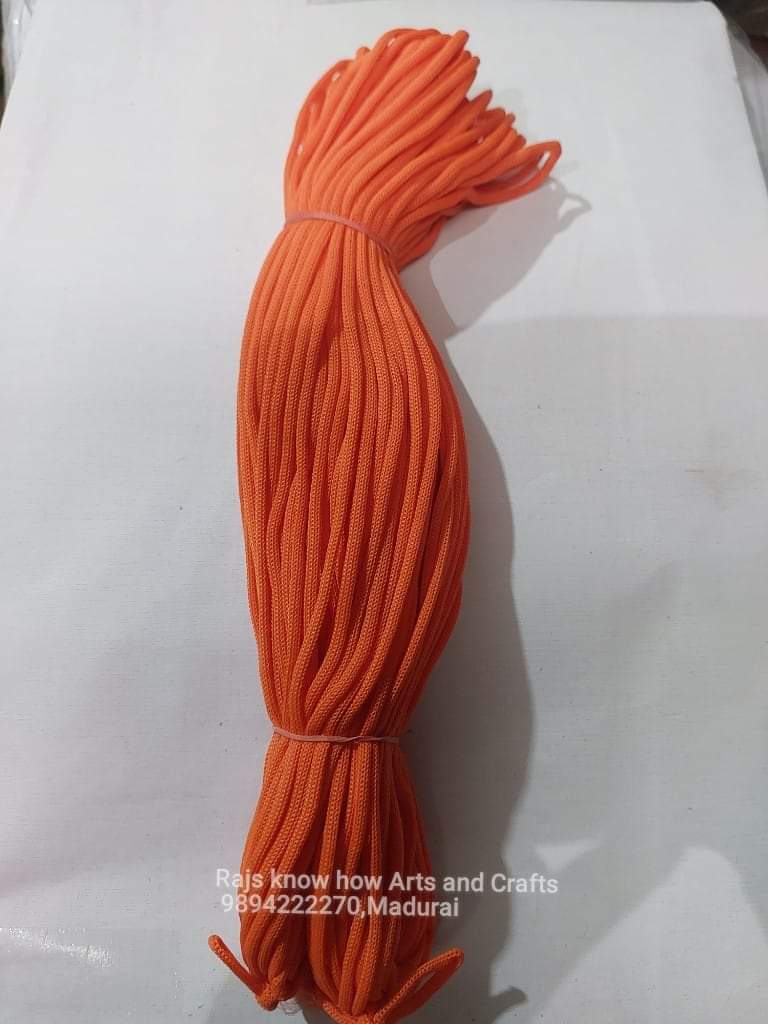Dark orange 6mm macrame thread