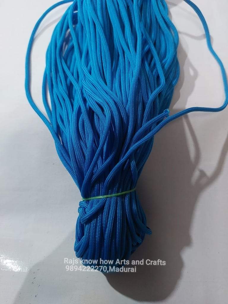 Cobalt blue 6mm macrame thread