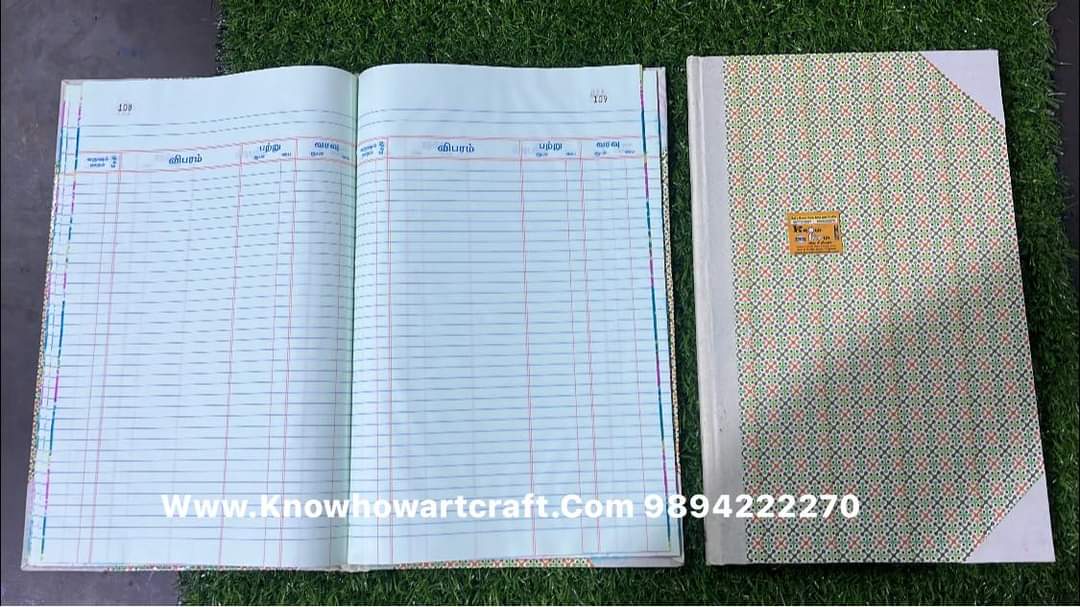  Long size account note book