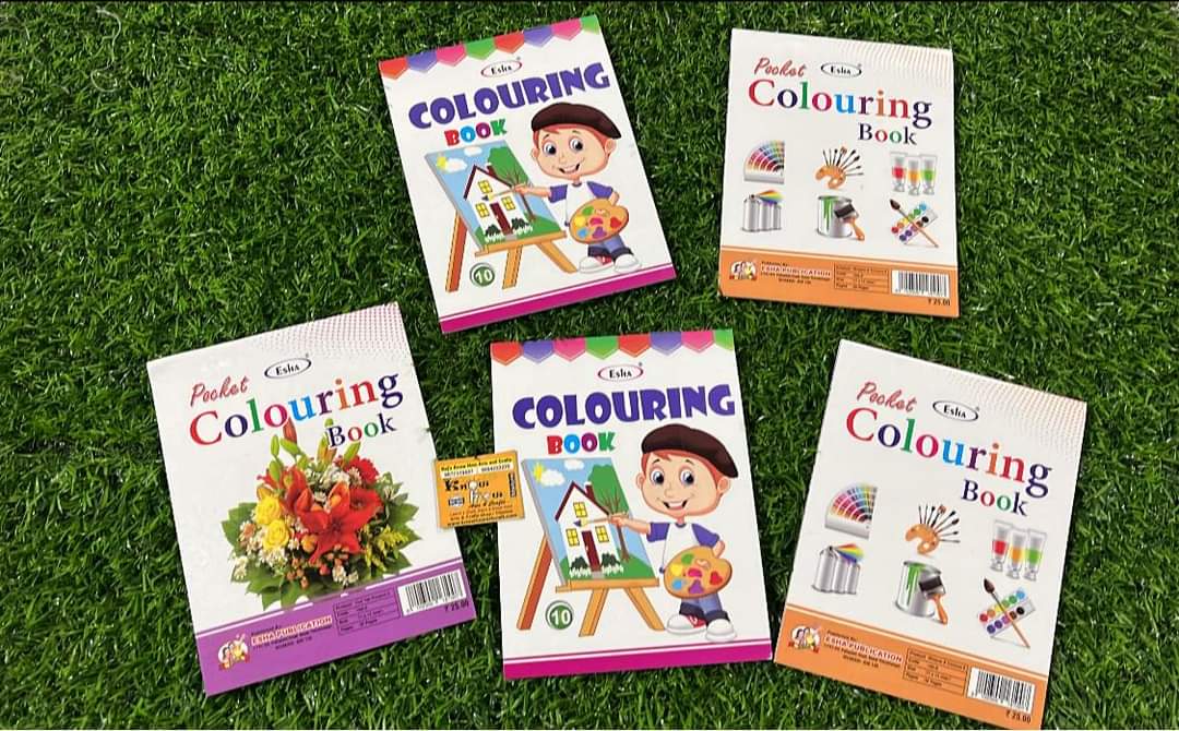 Pocket colouring book for kids set of 5