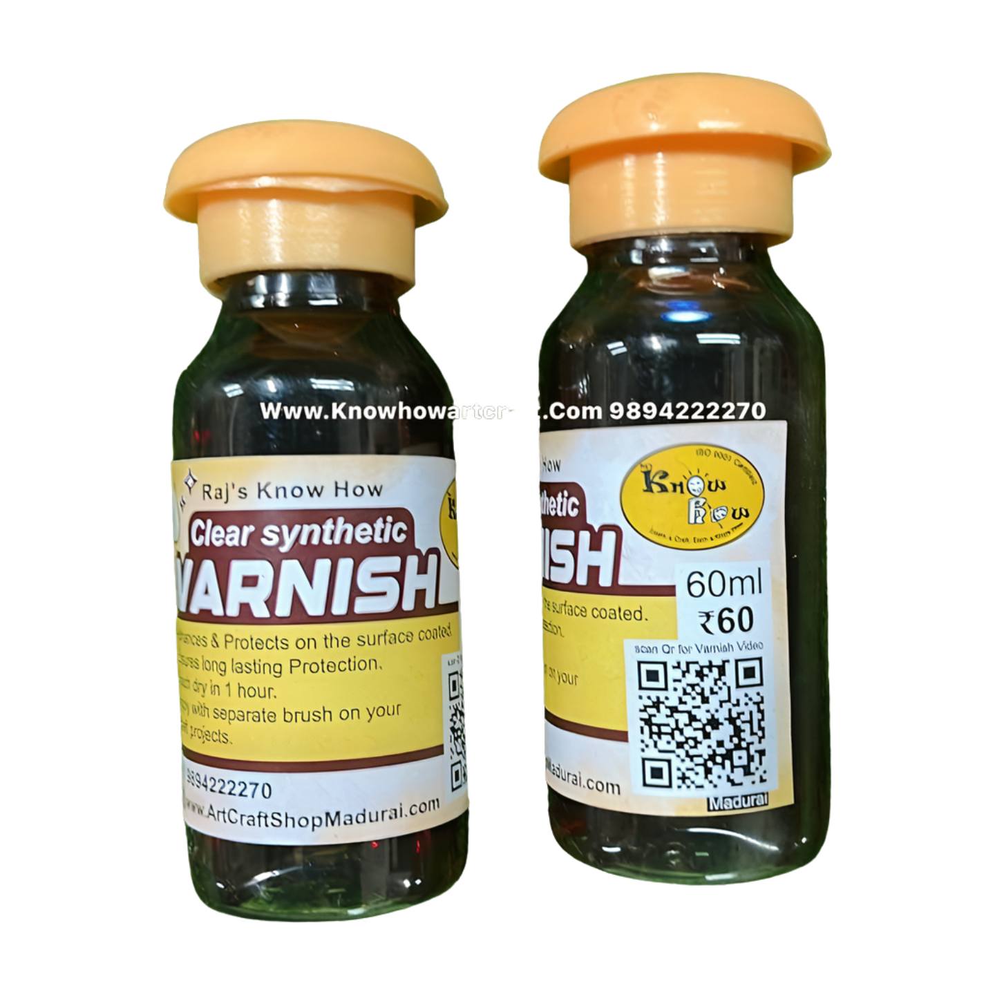 high gloss Synthetic varnish 60ml-1 bottle