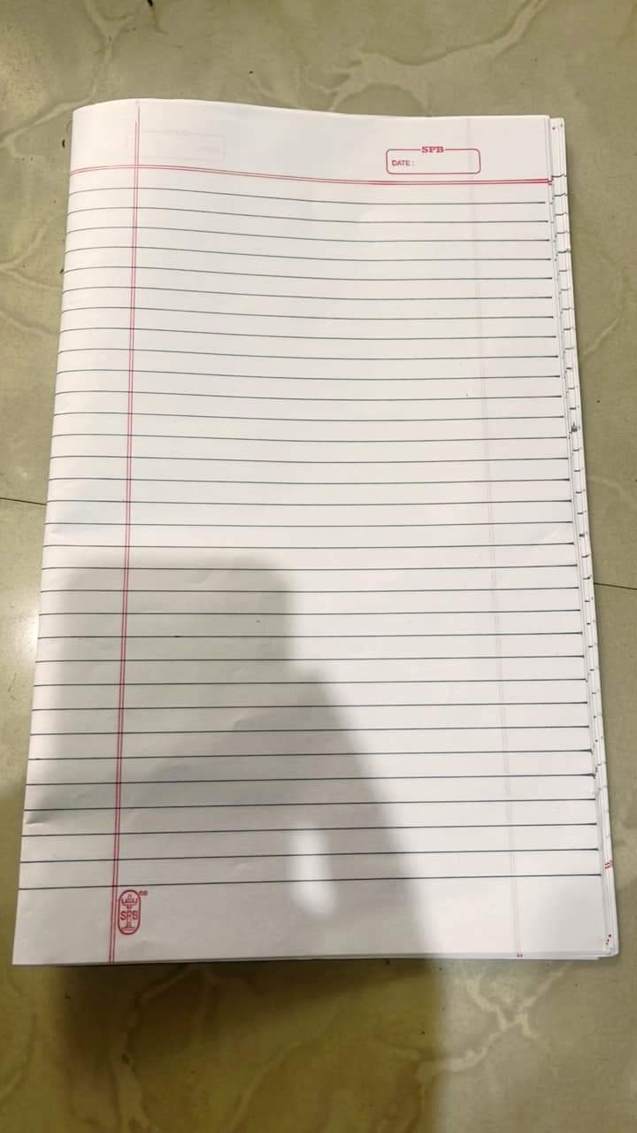 Ruled exam paper 12sheets – KnowHowArtCraft