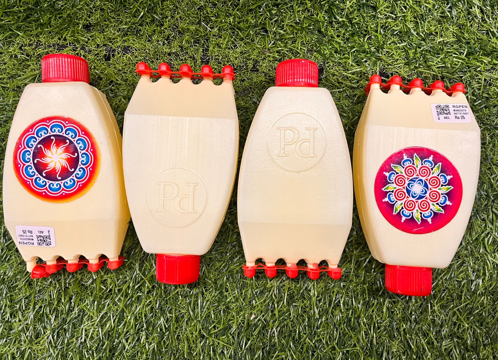 Rangoli pens with 5 hole-1 long and 1 flat pens- total 2 piece