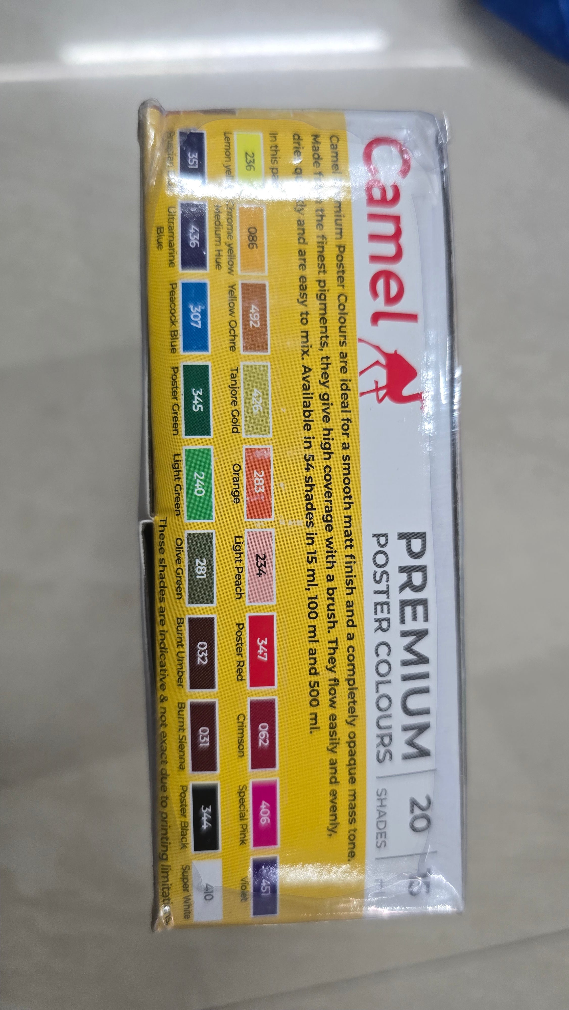 20shade Camlin premium Poster colour set 15 ml