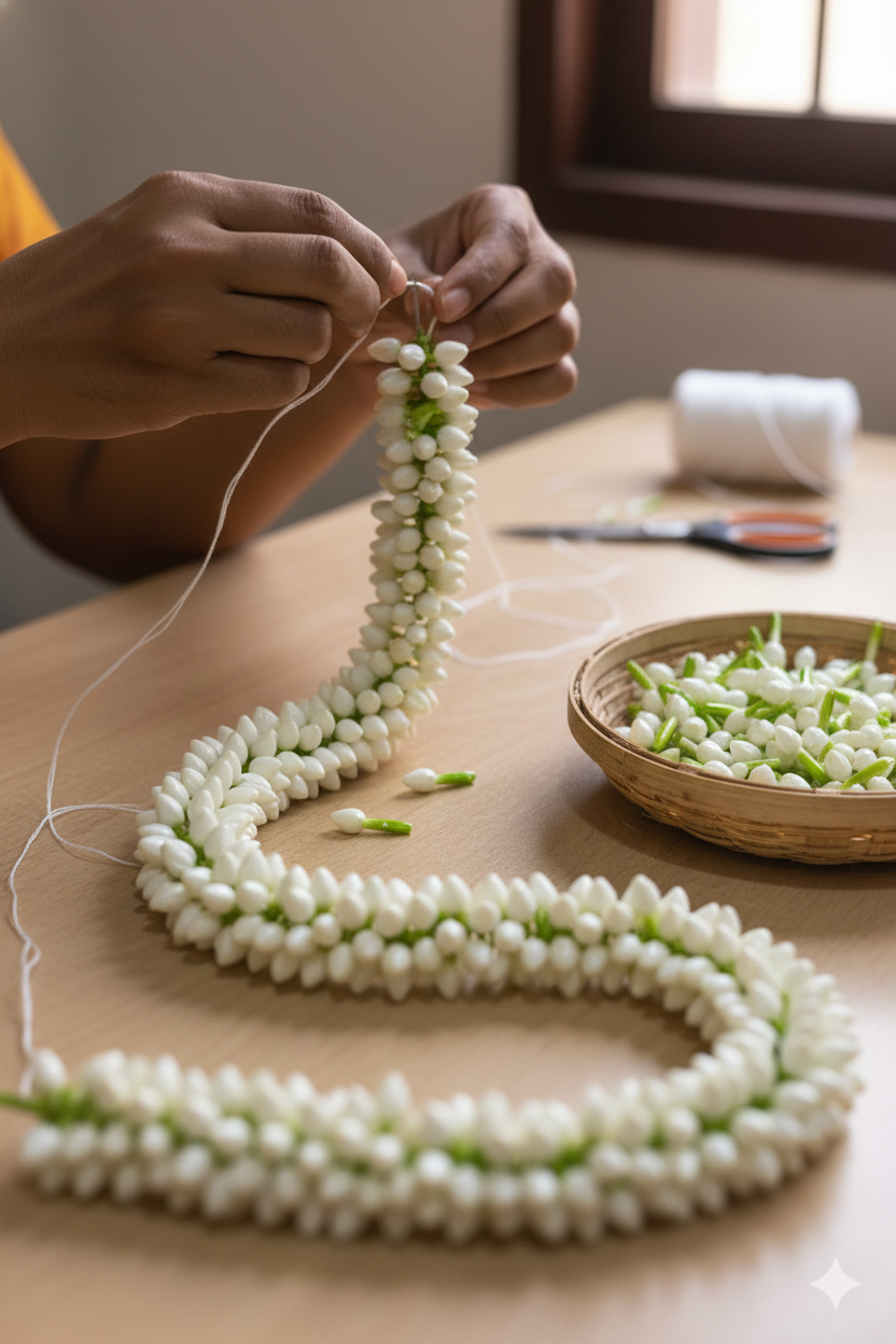 Plastic jasmine malligai Bud- 50Grams 70 piece approx-PBUD