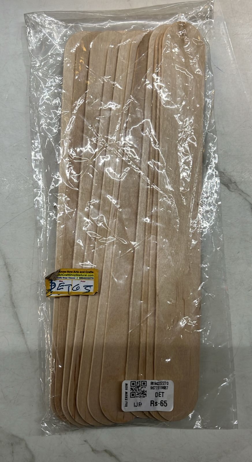 Colour and wooden popsicles