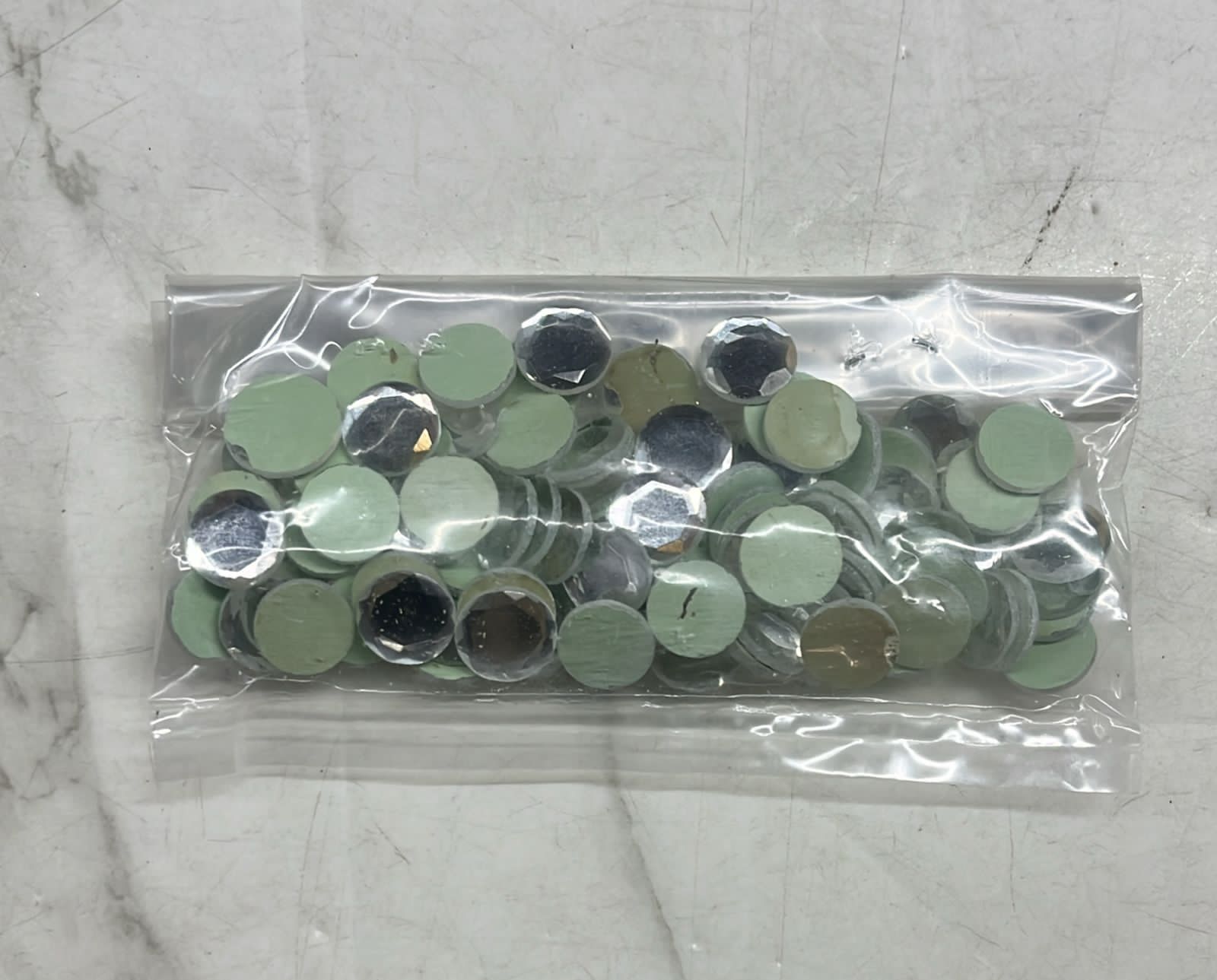 Grey cut roundTanjore Painting Jaipur Kundan stones-50 stones in a pack